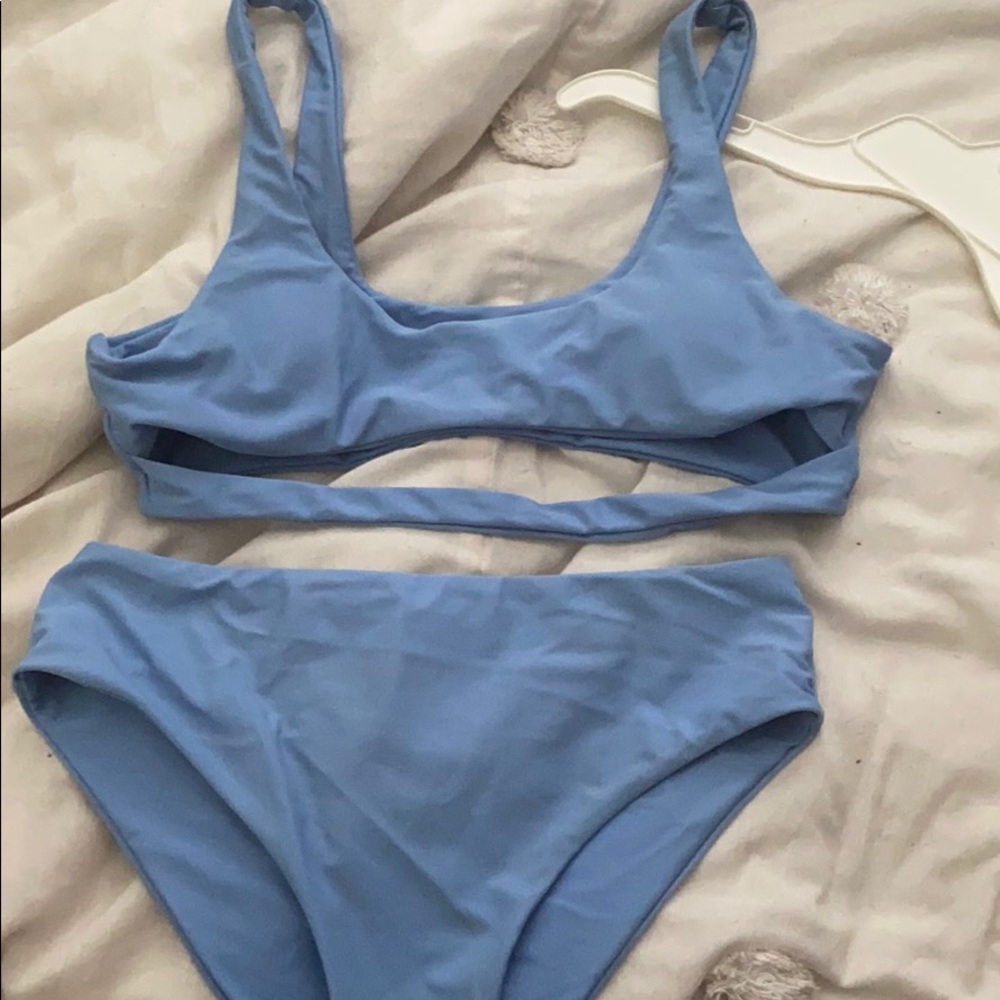 Blue bikini
